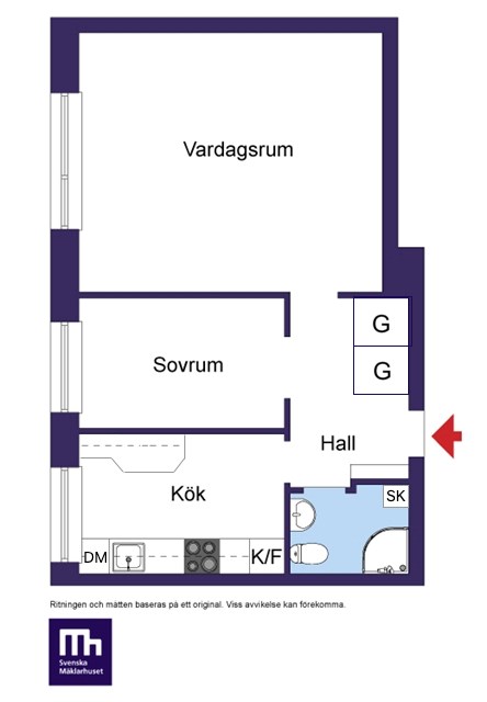 Trädgårdsgatan 3, 3 tr