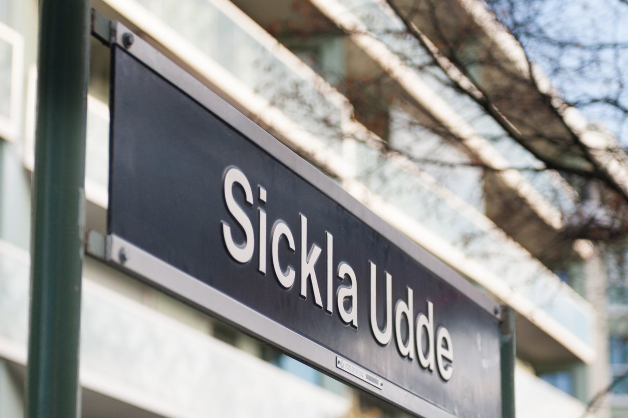 Nära station Sickla Udde