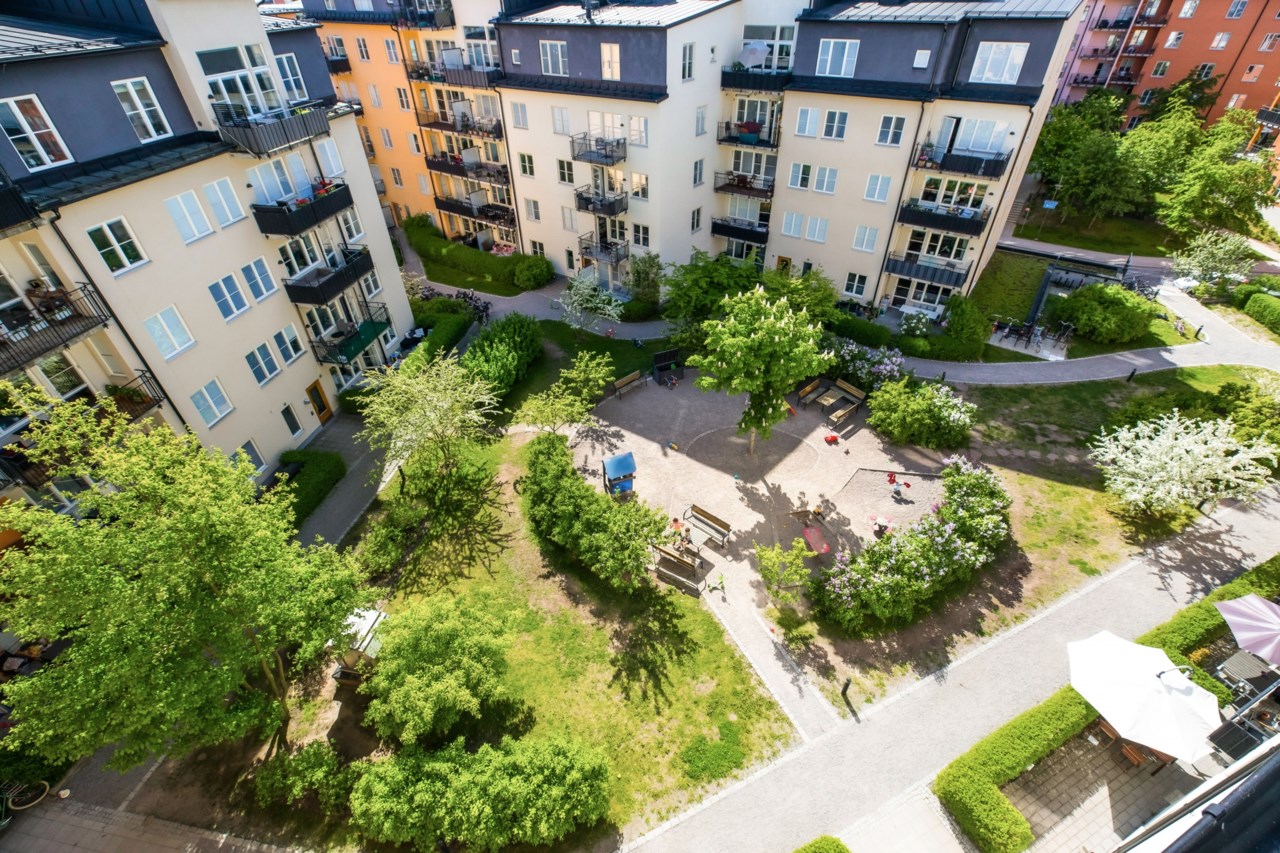 Vyer över innergård