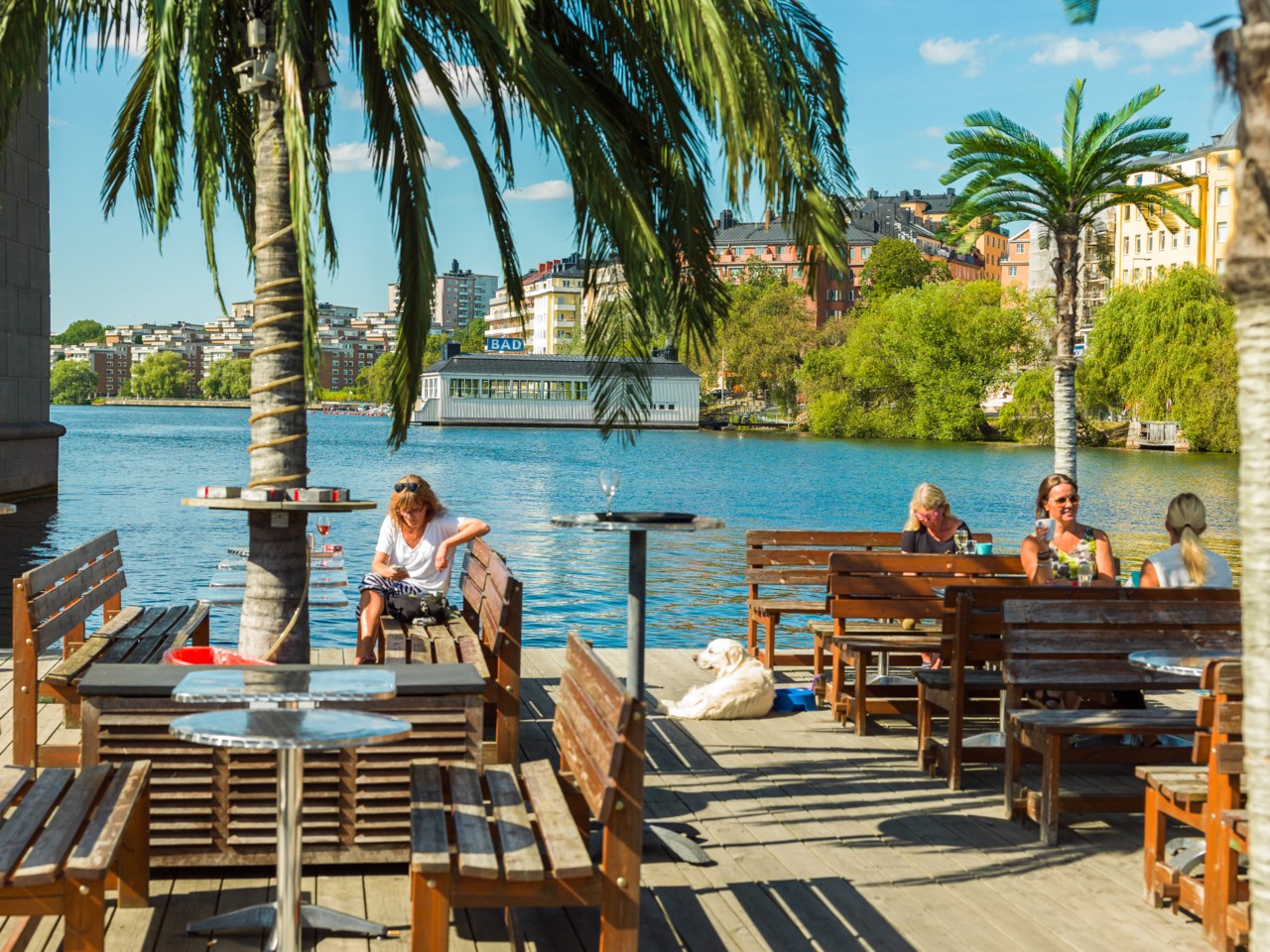 Loopen Marina där man kan njuta av sköna sommardagar