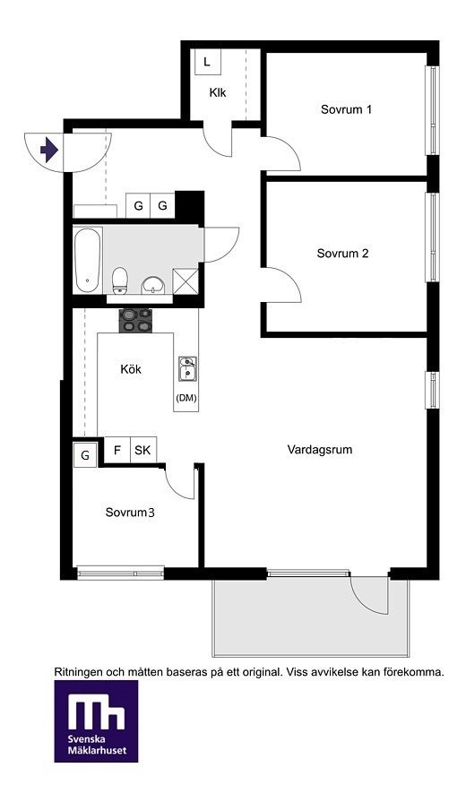 Alternativ planskiss 1, 4 rok (exempel)