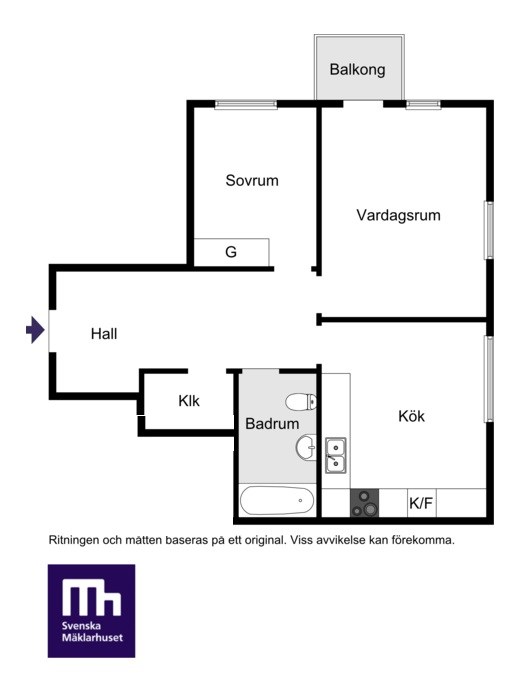 Planlösning Vasavägen 6