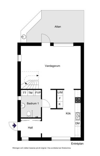 Planritning entréplan