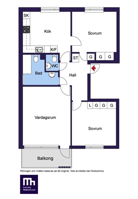 Jonstorpsvägen 8, 4 tr