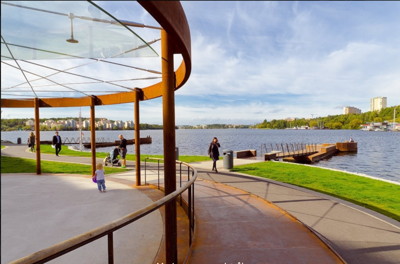 Kungsholmen med mysiga promenadstråk