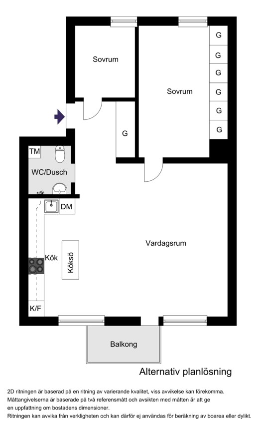 Alternativ planlösning
