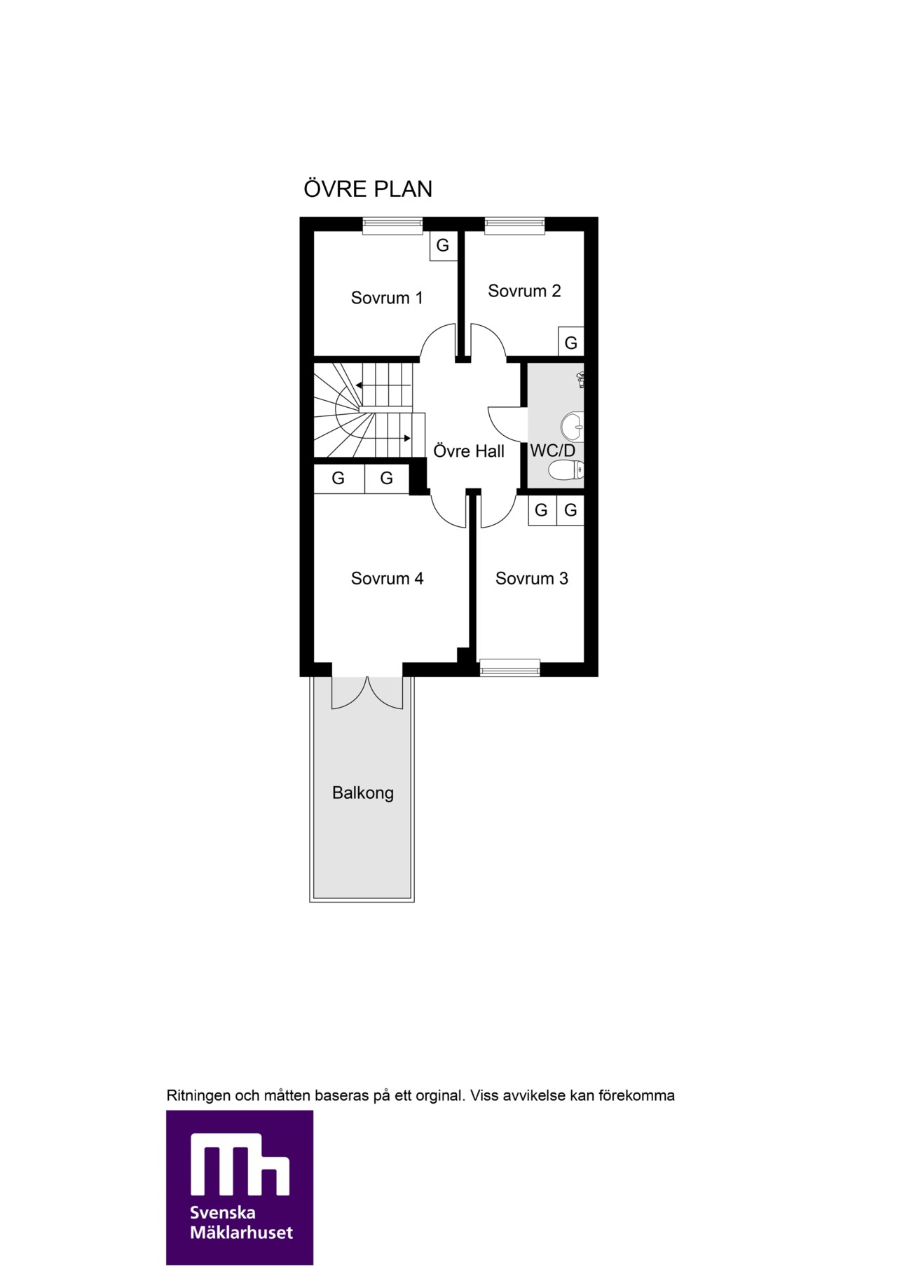 Planlösning övre plan