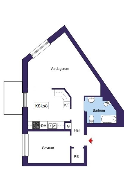 Svandammsvägen 31C, vån 2
