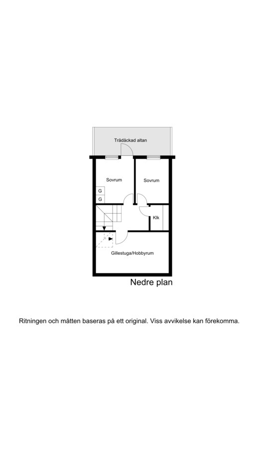 Planritning suterrängplan