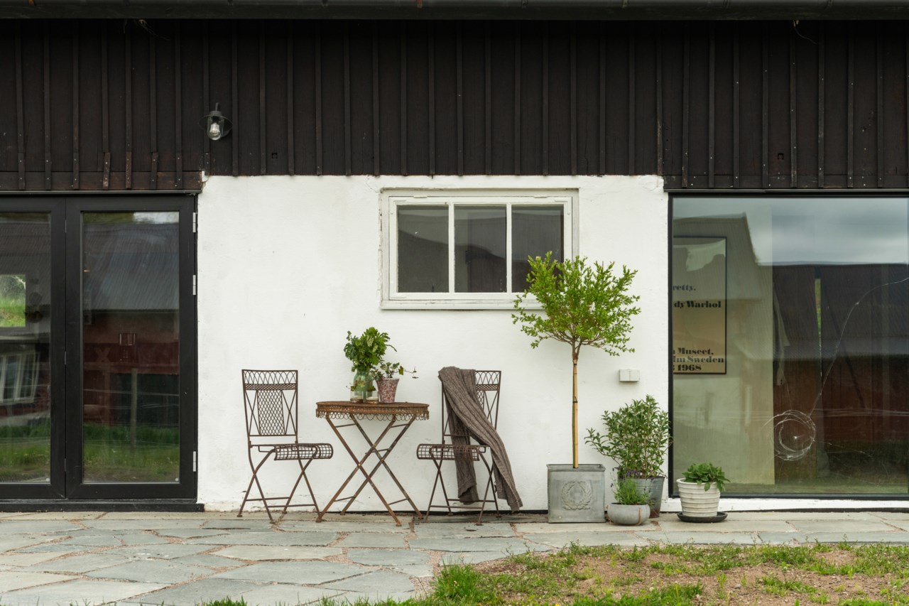 Uteplats invid huset