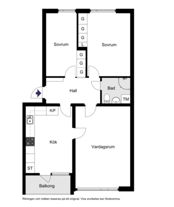 Stendösvägen 8, 2 tr