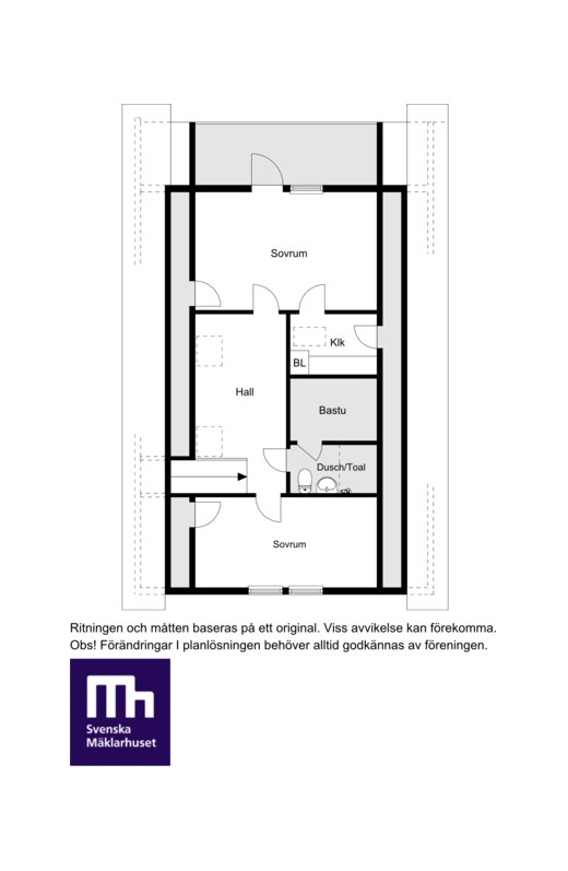 Planritning övre plan
