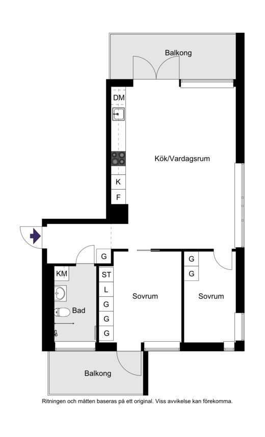 Bryggvägen 21, 2 tr