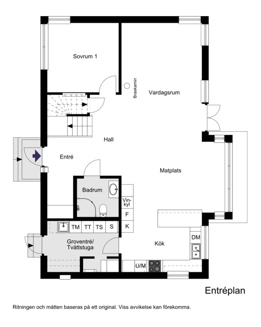 Planritning - Entréplan