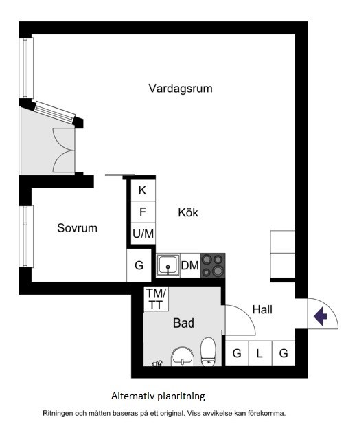 Alternativ planlösning