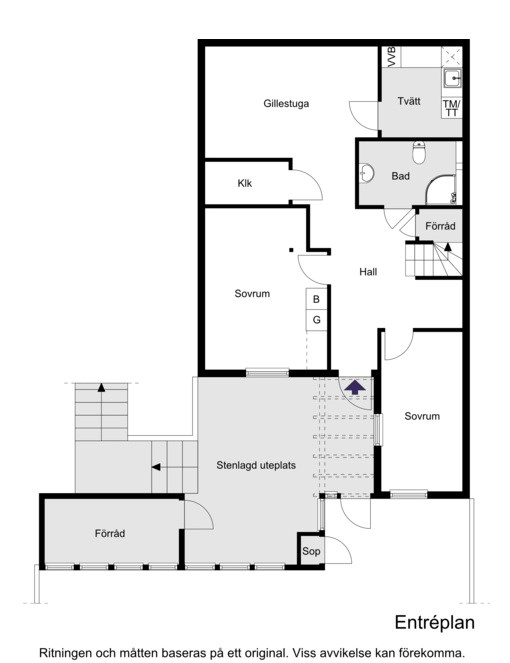 Planlösning entréplan