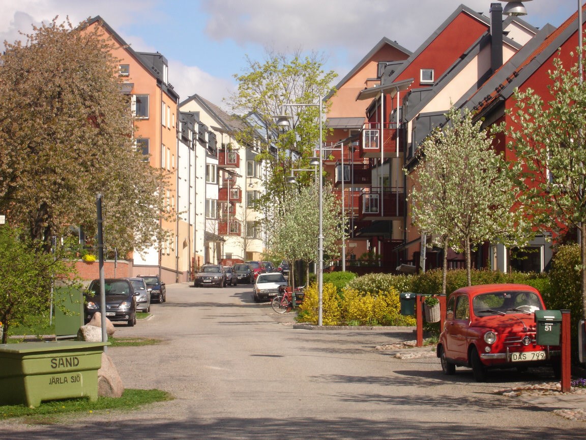 Småstadskänsla i området