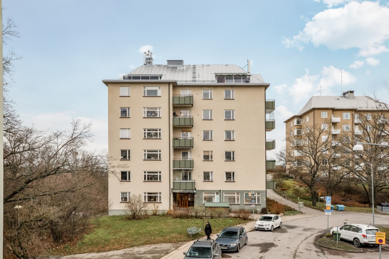Fasaden på Hannebergsgatan 16