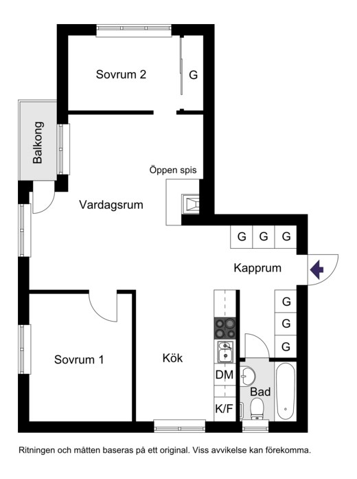 Trädgårdsgatan 4A, vån 3/3