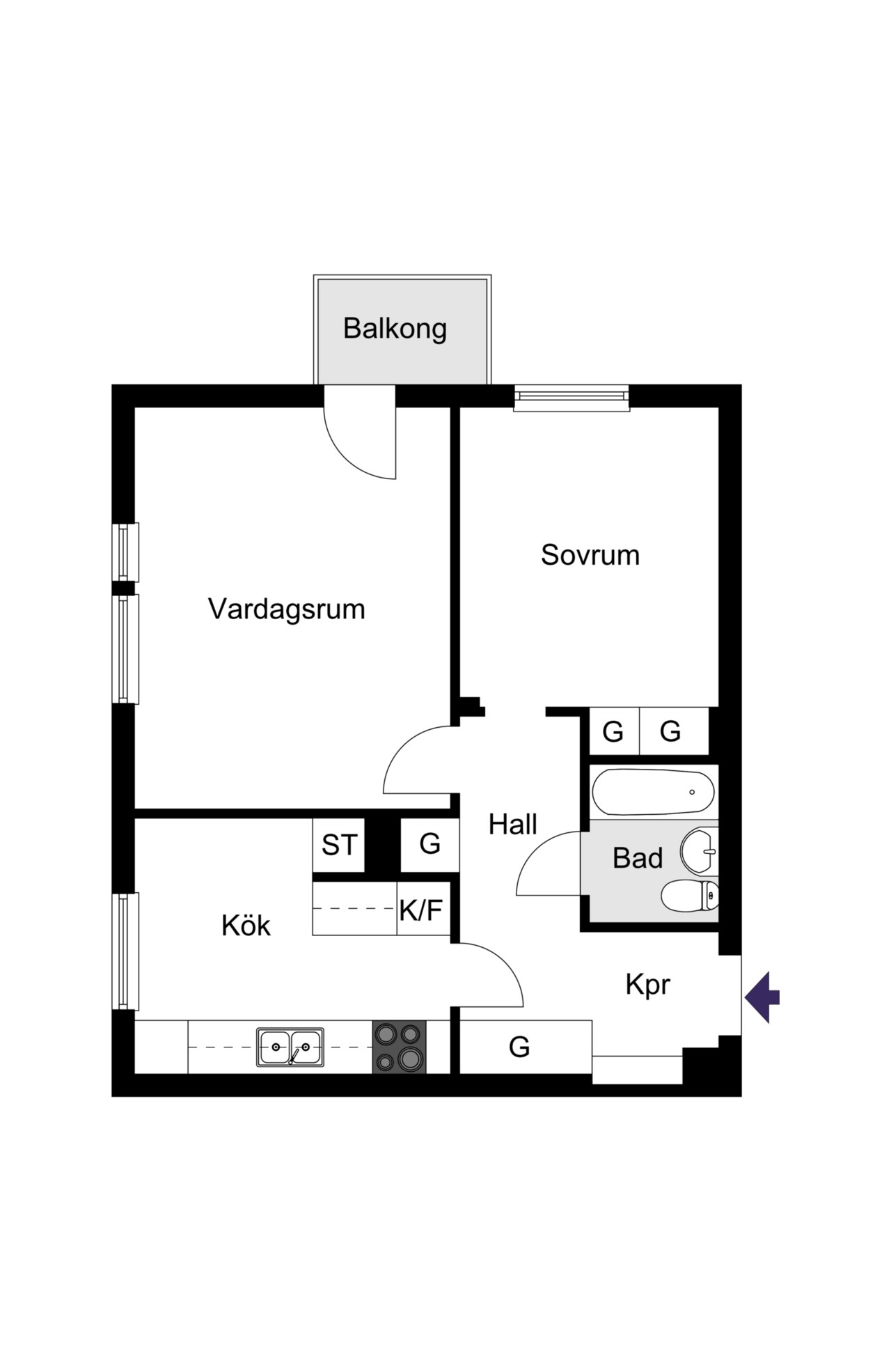 Regementsgatan 56, våning 7/7