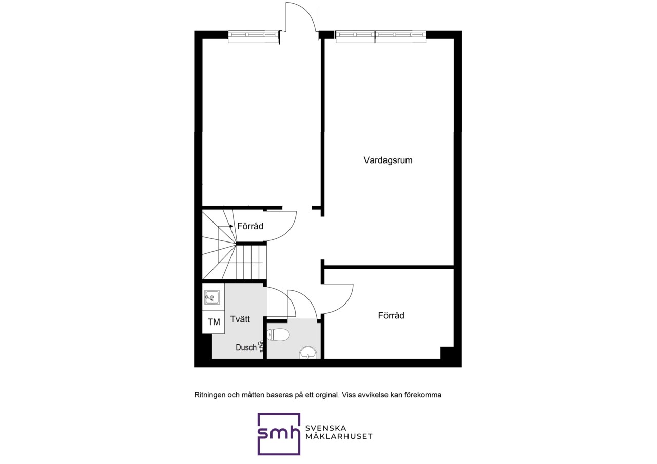 Planritning nedre plan