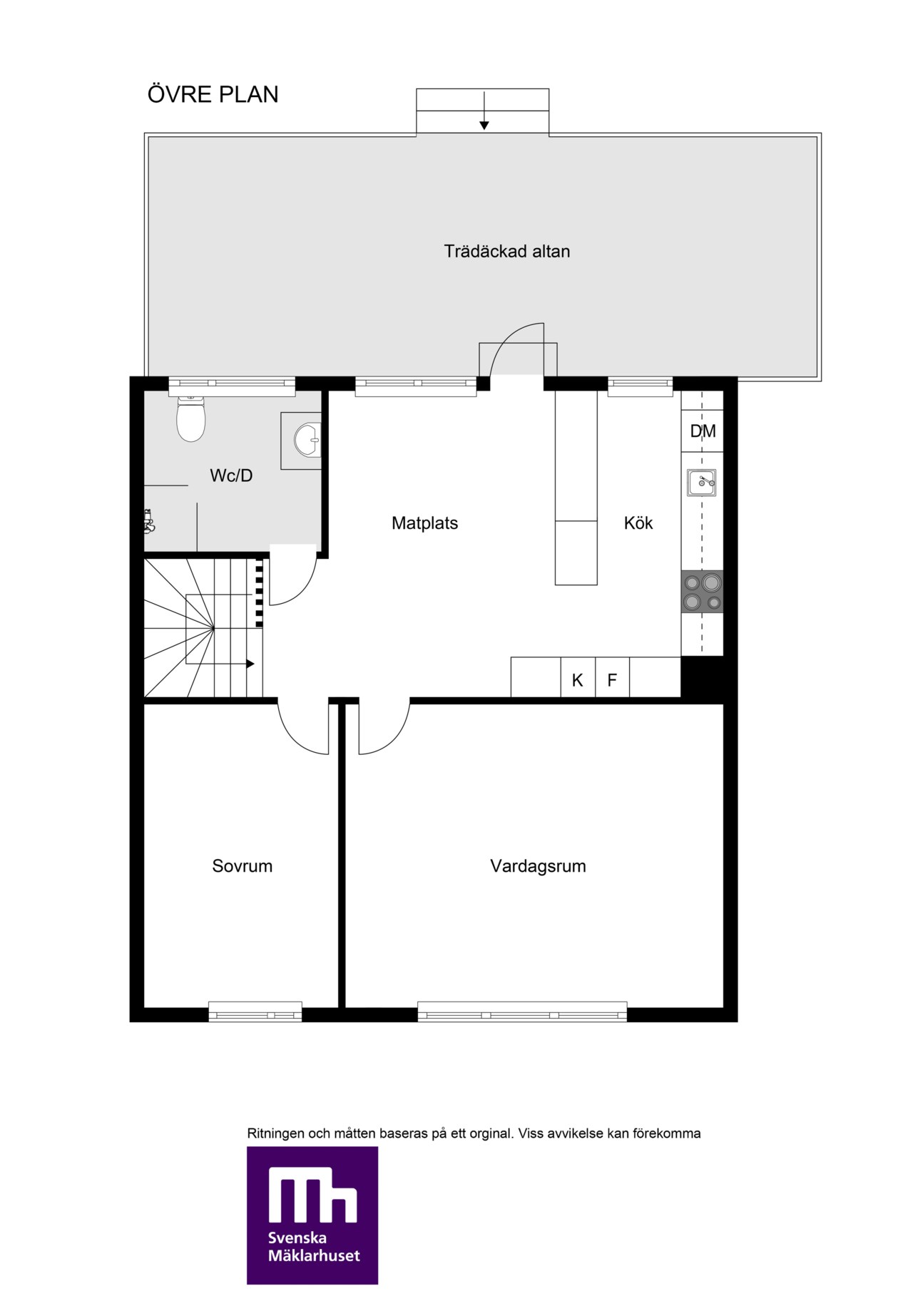Planlösning övre plan