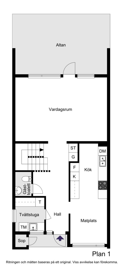 Planritning bottenplan