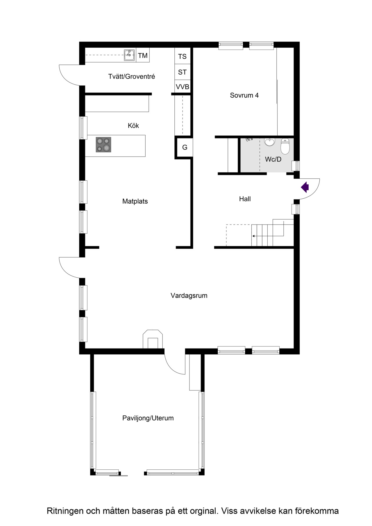 Planlösning entréplan