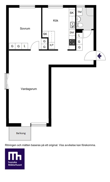 Planritning Flygarvägen 10