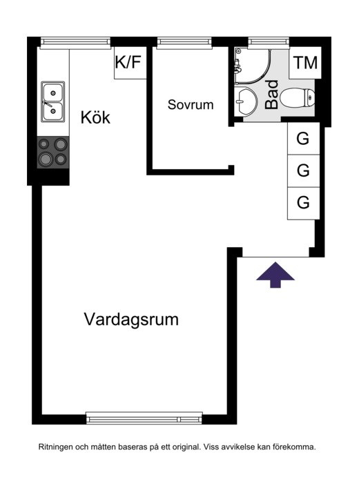 Cedergrensvägen 36, 2 tr