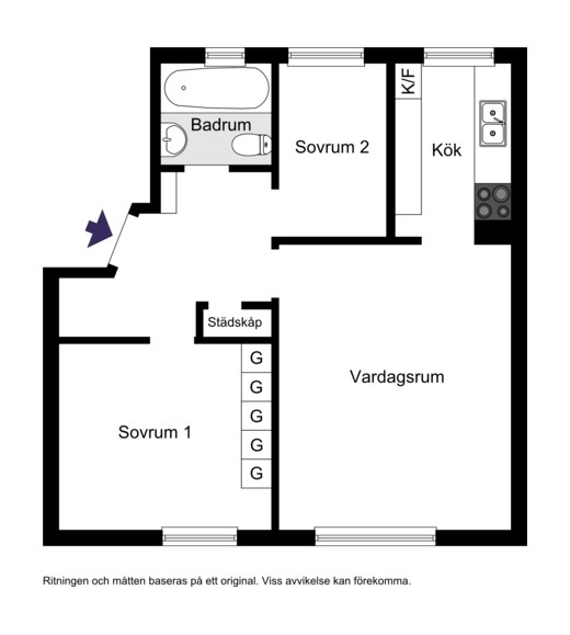 Cedergrensvägen 37, 2 tr.