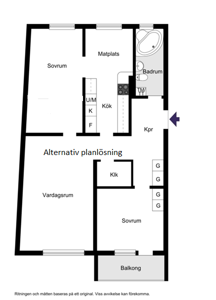 Alternativ planlösning