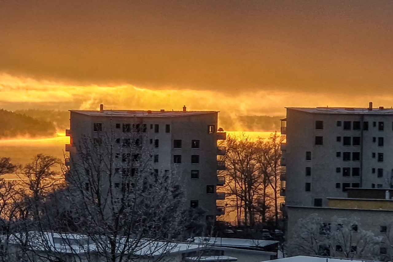 Utsikten från lägenheten