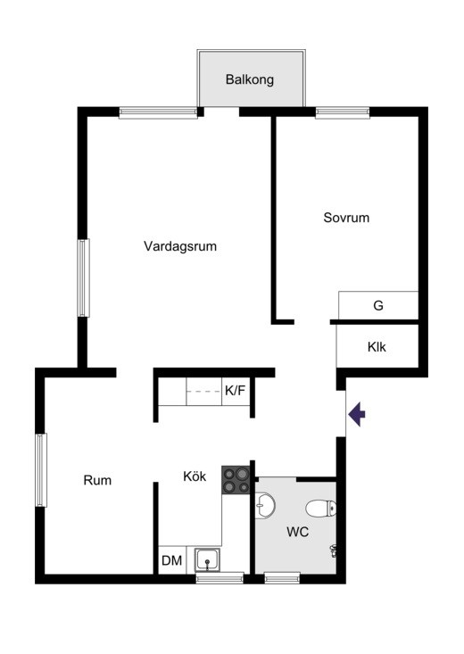 Inteckningsvägen 19, vån 3 av 3