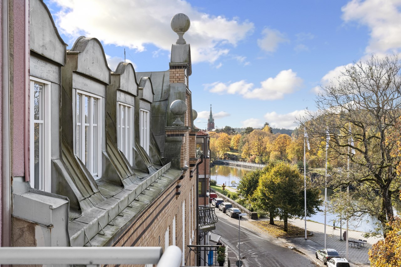 Vacker utsikt från balkongen
