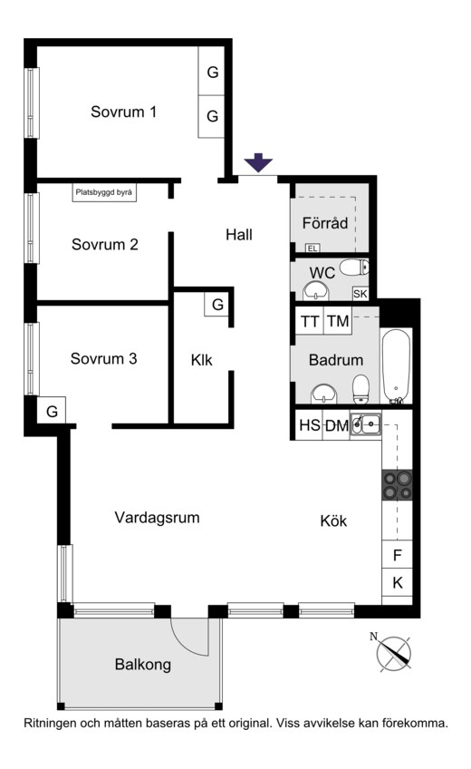 Fredsgränd 7, 3 tr