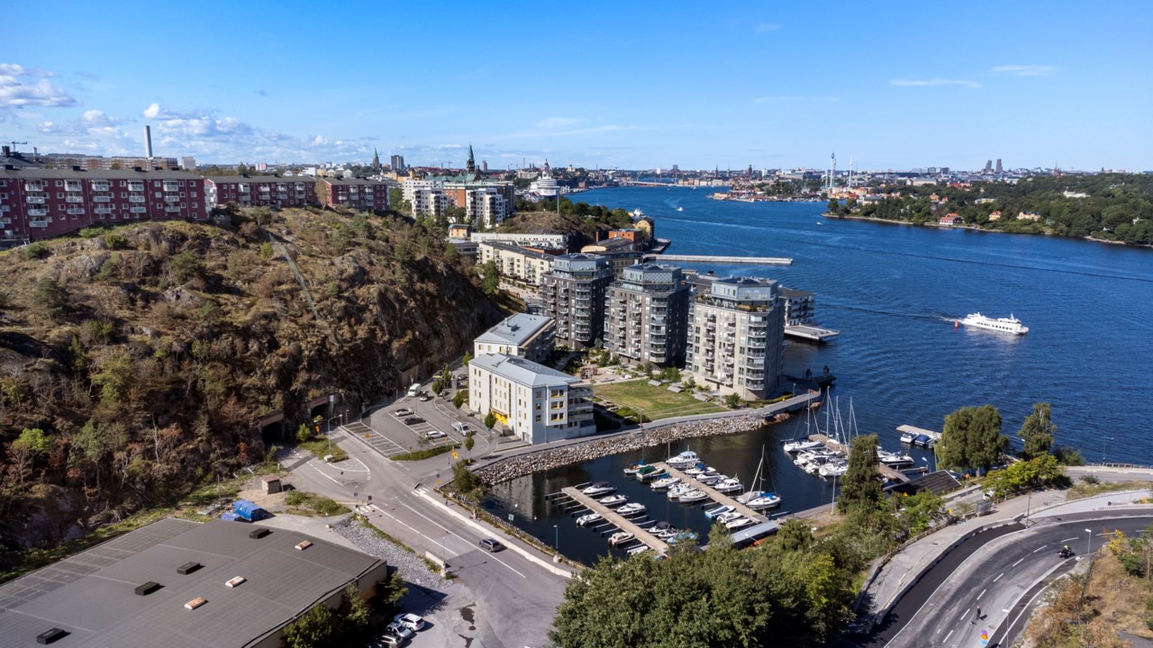 Finnboda Kajväg med båthamn