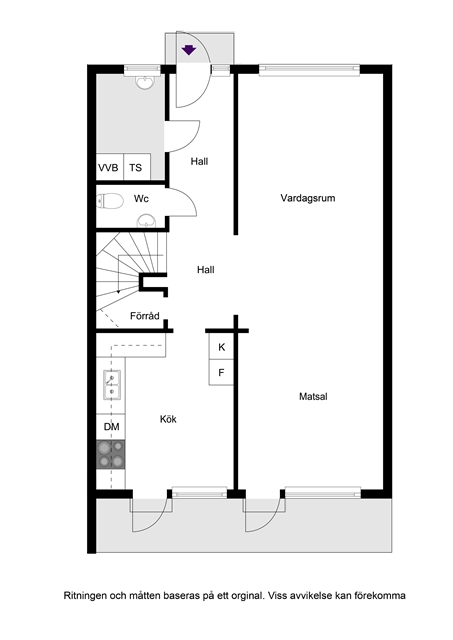 Planritning Rågången 56 BV