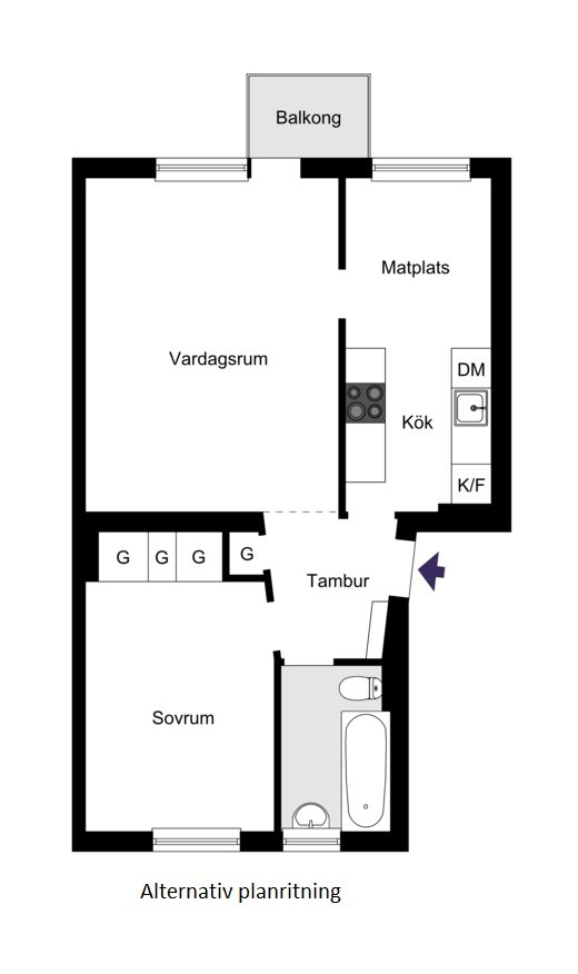 Bäckvägen 157, vån 3