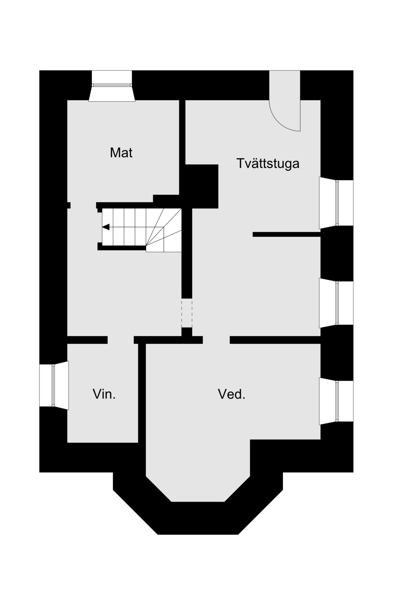 Planritning Källarplan