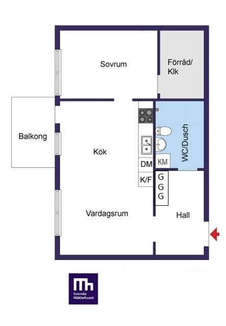 Midsommargränd 2, 2 tr