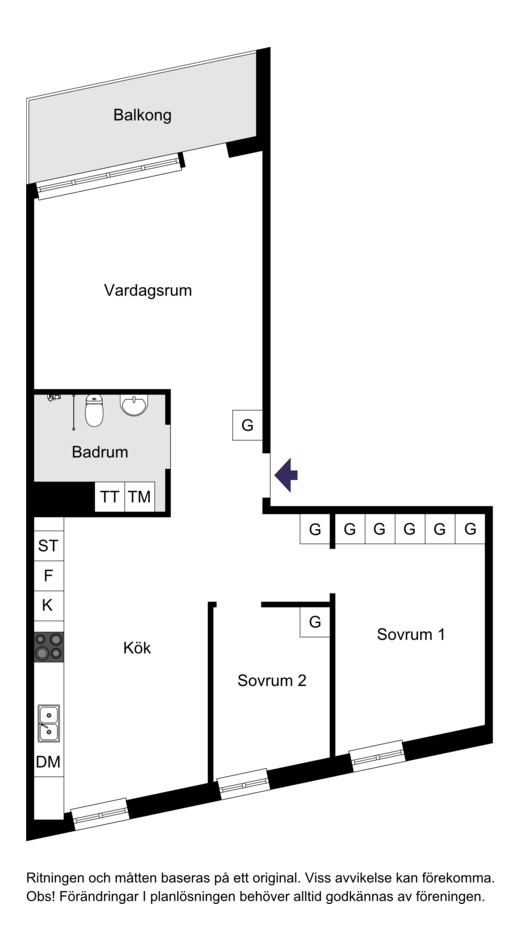 Annedalsvägen 57, 2 tr.