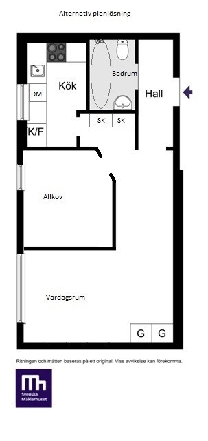 Harpsunsvägen 63, alternativ planlösning