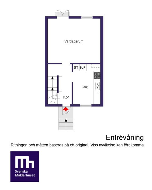 Planritning 2D Entréplan
