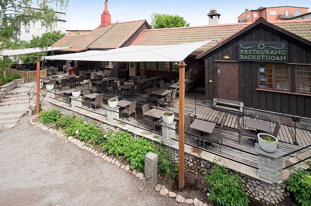 En av flera trevliga restauranger i området