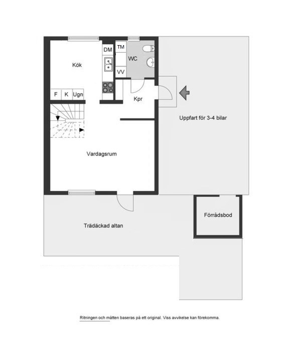 planritning Entreplan Orgonavägen 37