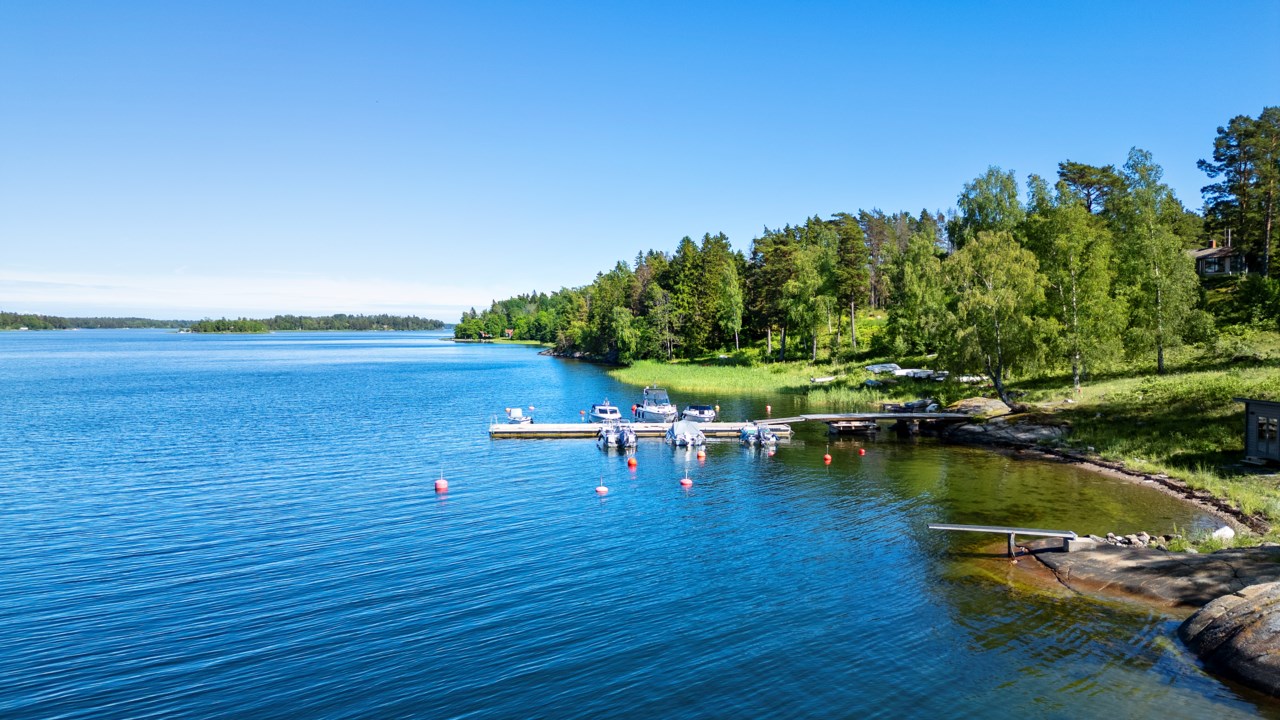Båt och badplats