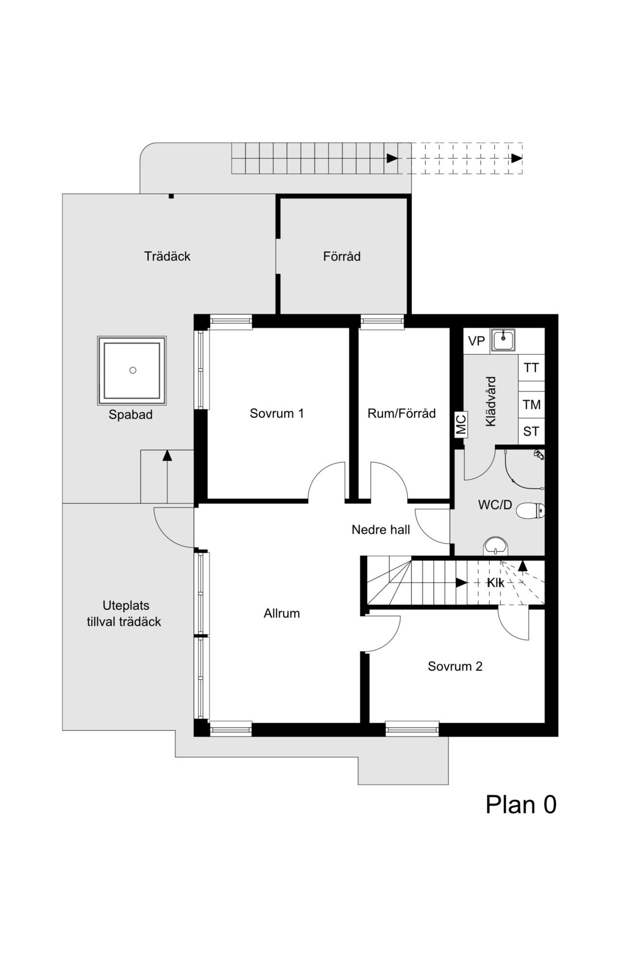 Planritning souterrängplan