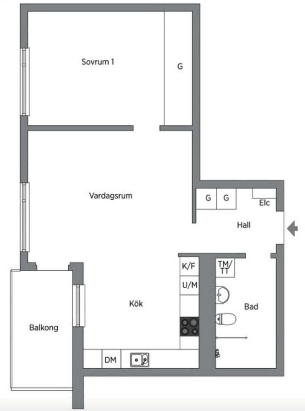 Sturehillsvägen 46, 2 tr
