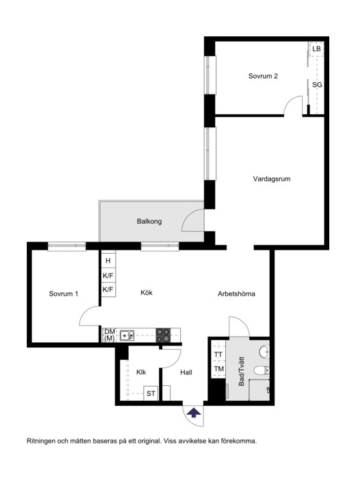 Oskarslundsbacken 39, 3 tr